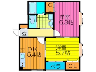 ラフォ－レ千林Ⅱの物件間取画像